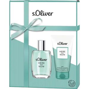 s.Oliver Herengeuren Here And Now Cadeauset Eau de Toilett Spray 30 ml + Shower Gel 75 ml