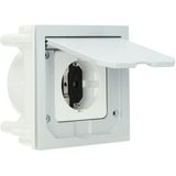 ABL Vloercontactdoos + RA 1-voudig – inbouw – 16A 250V – Grijs