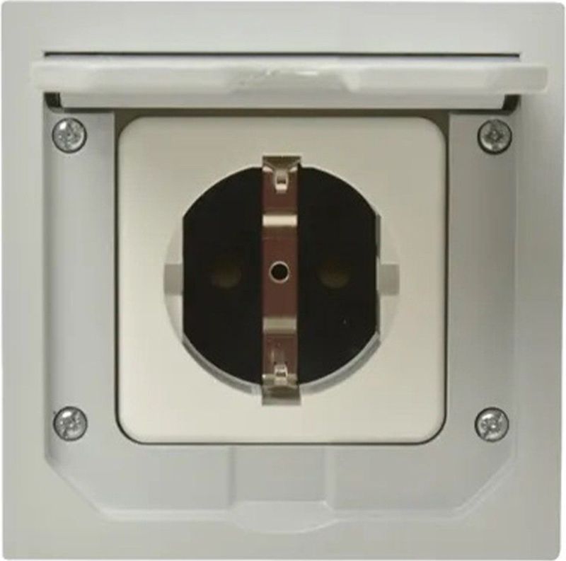 ABL Vloercontactdoos + RA 1-voudig – inbouw – 16A 250V – Grijs