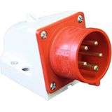 ABL - CEE 5P/16A/400V - Opbouw WCD - Rood - IP44 Spatwaterdicht