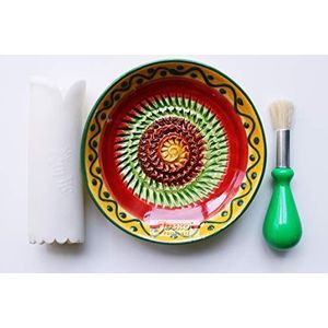 JOSKO Produkte 2733 graterplaatset, keramiek, verschillende kleuren (groen of geel), 1 set