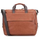 Harold's Ivy Lane Aktetas Leer 40 cm Laptopcompartiment cognac-braun