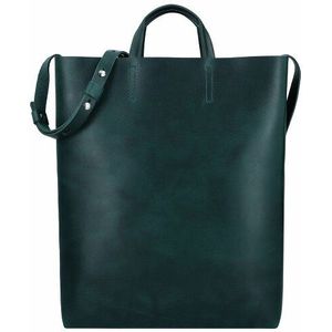 Harold's Paperbag Shopper Tas Leer 33 cm grün