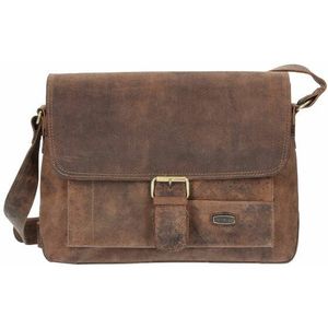 Harold's Antieke Messenger 32 cm Leder Laptopcompartiment natur