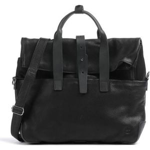 Harold's Mount Ivy Aktetas Leder 38 cm Laptopcompartiment schwarz