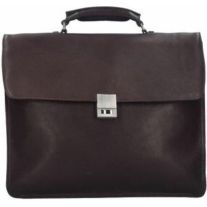 Harold's Country Briefcase 37 cm laptop compartiment braun
