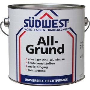 Südwest All-Grund Multiprimer K51 Zwart - Alkyd 2,5 liter - Grondverf & Primer