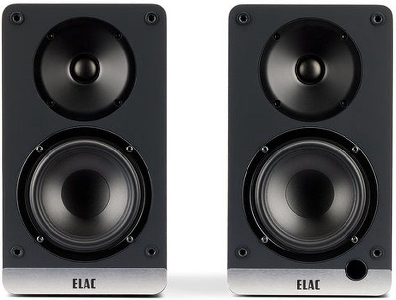 ELAC Compacte Luidspreker Debut ConneX DCB41 - HDMI, USB, Phono & Bluetooth - Uitstekend Geluid & Hoogwaardig Design - 1 Actieve Luidsprekerset - Zwart