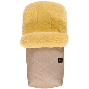 Lamsvacht voetenzak Natura, zand melange