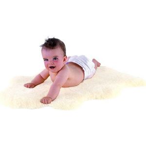 Kaiser 90/ 100cm Lampenleer Tapijt Wit Schapenvacht