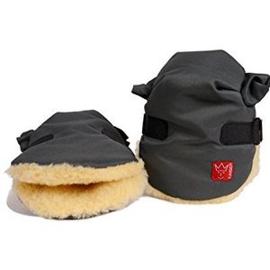 Kaiser Twoolly Handwarmer van lamsvel, antraciet