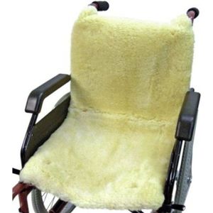 Kaiser Naturfellprodukte 903140 Revêtement en fourrure pour fauteuil roulant Gris 40 x 85 cm