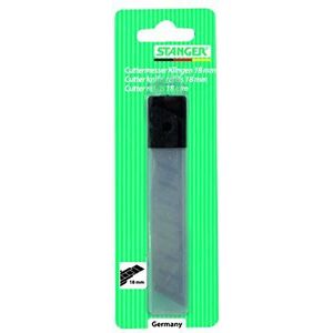 Stanger 10 reservemesjes 18 mm x 0,5 mm zwart 340112