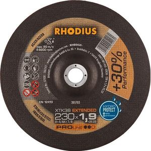 Rhodius - XTK38, 25 Stück, 230 x 1,9 mm, Trennscheibe