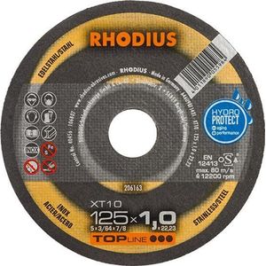 Rhodius XT10 206162 Doorslijpschijf recht 115 mm 1 stuk(s) RVS, Staal