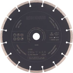 Rhodius Diamantzaagblad beton DG80 CONCRETE, 230 x 7 x 2,5 x 22,23 mm