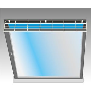 Trixie - Beschermrooster Voor Raam - Boven/Beneden - Wit - 65X16 cm