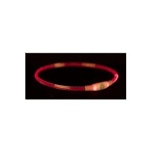 Trixie Halsband Usb Flash Light Lichtgevend Oplaadbaar Tpu Multi - 40X0.8 CM
