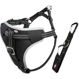 Trixie Dog Protect sikkerhedssele, M: 50–65 cm/20 mm, sort