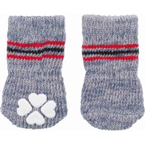 Trixie Hondensokken - Anti-slip - Grijs - XXS / XS - 2 St