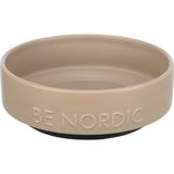 TRIXIE Futternapf BE NORDIC Keramiknapf taupe für Hunde