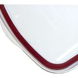 Trixie voerton luchtdicht afsluitbaar kunststof transparant wit / wit - 40 LTR 26,5X44,5X61,5 CM
