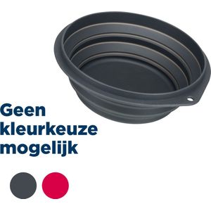 Waterbak voor honden, siliconen opvouwbare schaal met 2