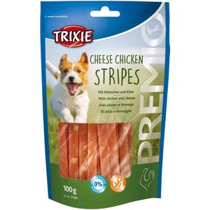 Trixie PREMIO Streifen mit Hühnchen und Käse - Sparpaket: 4 x 100 g