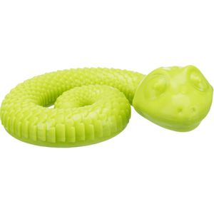 Trixie - Hondenspeelgoed - Snack-Slang - TPR - Opgerold - Groen - 18 cm