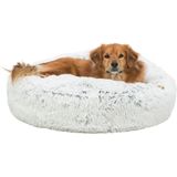 Trixie Harvey pude, rund, ø 80 cm, hvid-sort