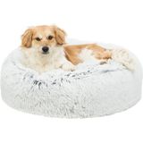 Trixie Harvey pude, rund, ø 80 cm, hvid-sort