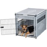 Trixie - Hondenbench - Homekennel - Polyrotan - Lichtgrijs - 58X77X60 CM