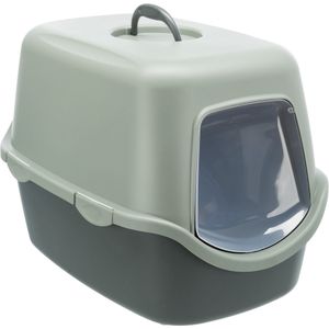 Trixie - Be Eco Gerecycled Kattenbak Vico Met Kap Antraciet/Groen