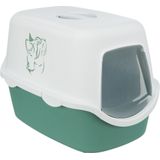 Trixie - Kattenbak Vico Met Print Groen / Wit