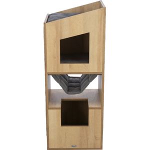 Trixie - Tower CityStyle - Krabpaal - Bruin - Houtlook