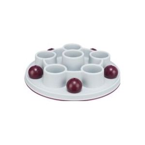 Trixie Cat Activity - Kattenspeelgoed - Intelligentiespel Pentagon - Wit/Bordeaux - 28X28 cm