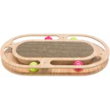 Trixie Krabkarton - Met Speelgoed - Hout - Met Catnip - 46X25X4 cm