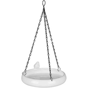 Vogelbad - Hangend - Wit - Keramiek