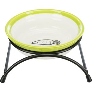 Trixie voerbak / waterbak konijn keramiek met houder (13 CM)