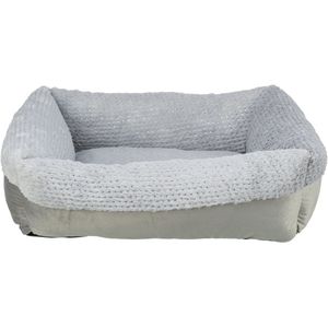 Doggy Hondenbed, hondenkussen voor grote honden, hondenmand, eenvoudig te reinigen, verhoogde randen, XL, 114 x 84 cm, bruin