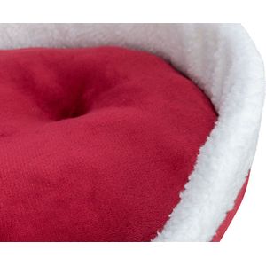 Trixie Xmas Kattenmand Nevio Rond Rood/Wit 55X45 cm