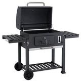 Tepro Holzkohlegrill "Grillwagen Toronto XXL", BxTxH: 152x73x137 cm, mit 2 Grillrosten und Pizzastein Vorrichtung