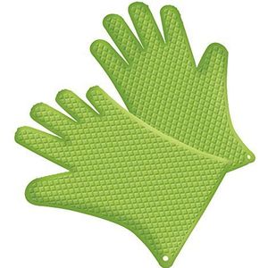 Tepro Silicone Grill Handschoen Set van 2, Groen, one size