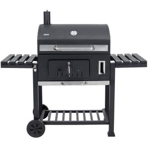 Tepro Toronto XXL Houtskoolbarbecue - Grilloppervlak (LxB) 71,35 x 46 cm - Met Inzetrooster - RVS/Zwart