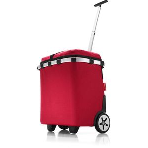 reisenthel Carrybag iso - Stabiele boodschappenmand met koelfunctie - Elegant en waterafstotend design met afsluitbaar deksel, rood, Eén maat, Koffer
