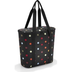 reisenthel Thermoshopper Twist Ocean Koeltas voor winkelen of picknick met 2 draagriemen van waterafstotend materiaal, kleur: zwart