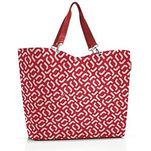 reisenthel Shopper XL – ruime boodschappentas en elegante handtas in één, van waterafstotend materiaal, Signature Red, X-Large