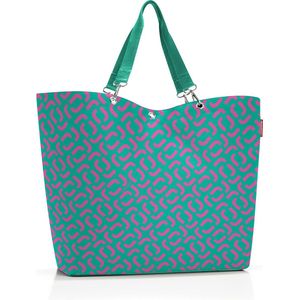 reisenthel Shopper XL – ruime boodschappentas en elegante handtas in één, van waterafstotend materiaal, Signature Spectra Green, X-Large
