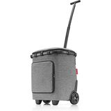 Reisenthel Carrycruiser Plus Boodschappentrolley - 43 + 3 L - Twist Silver Grijs