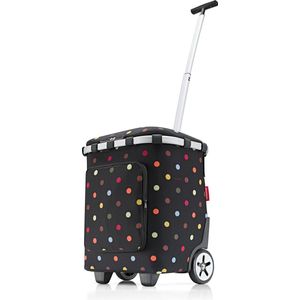 reisenthel Carrycruiser Plus in Dots Draagbare boodschappentrolley met koelvak, schouderriem en uitneembare mesh-binnenzak, van gerecycled materiaal, Meerkleurig, Bohemien